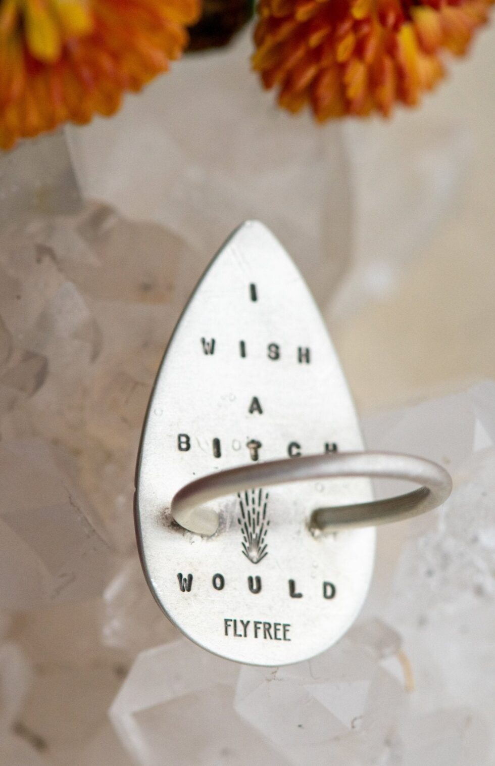 NICE TRY RHODOCHROSITE RING - Fly Free
