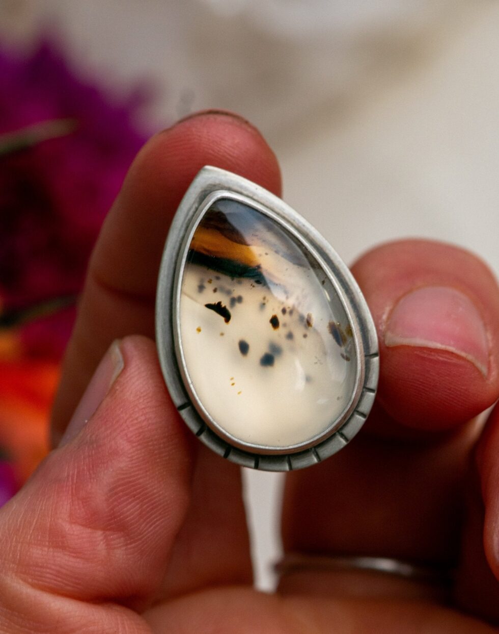 NO ONE CAN TAKE THEM MONTANA AGATE RING - Fly Free