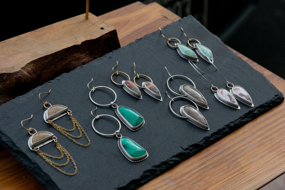 NOT SORRY VARISCITE EARRINGS - Fly Free