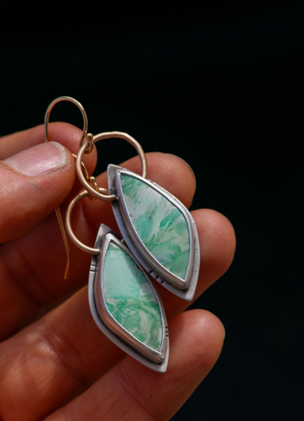 NOT SORRY VARISCITE EARRINGS - Fly Free