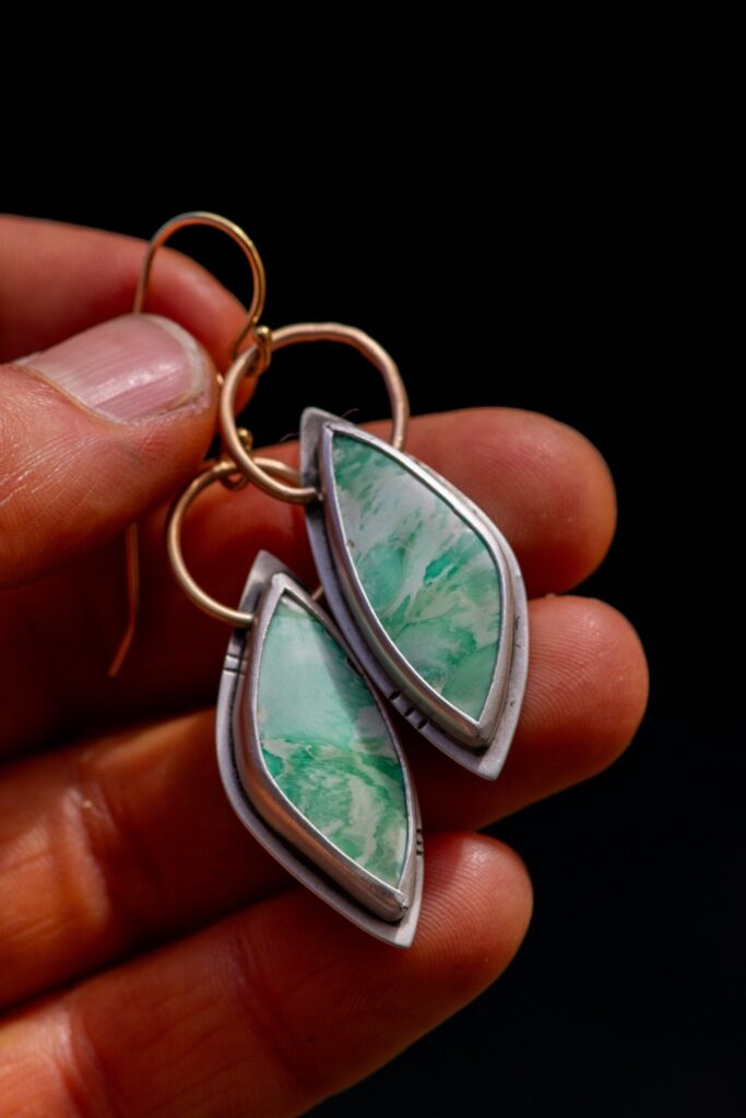 NOT SORRY VARISCITE EARRINGS - Fly Free