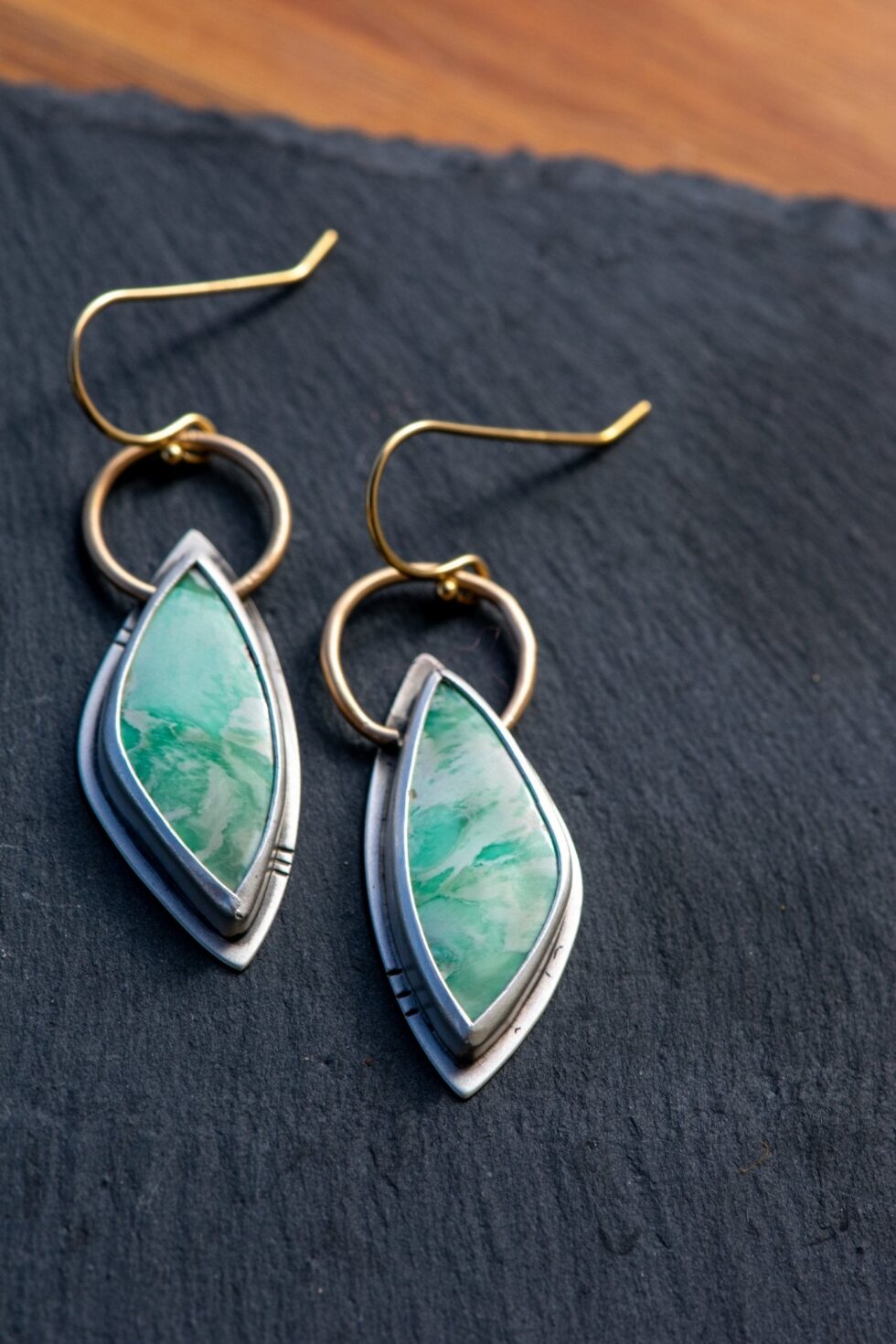 NOT SORRY VARISCITE EARRINGS - Fly Free