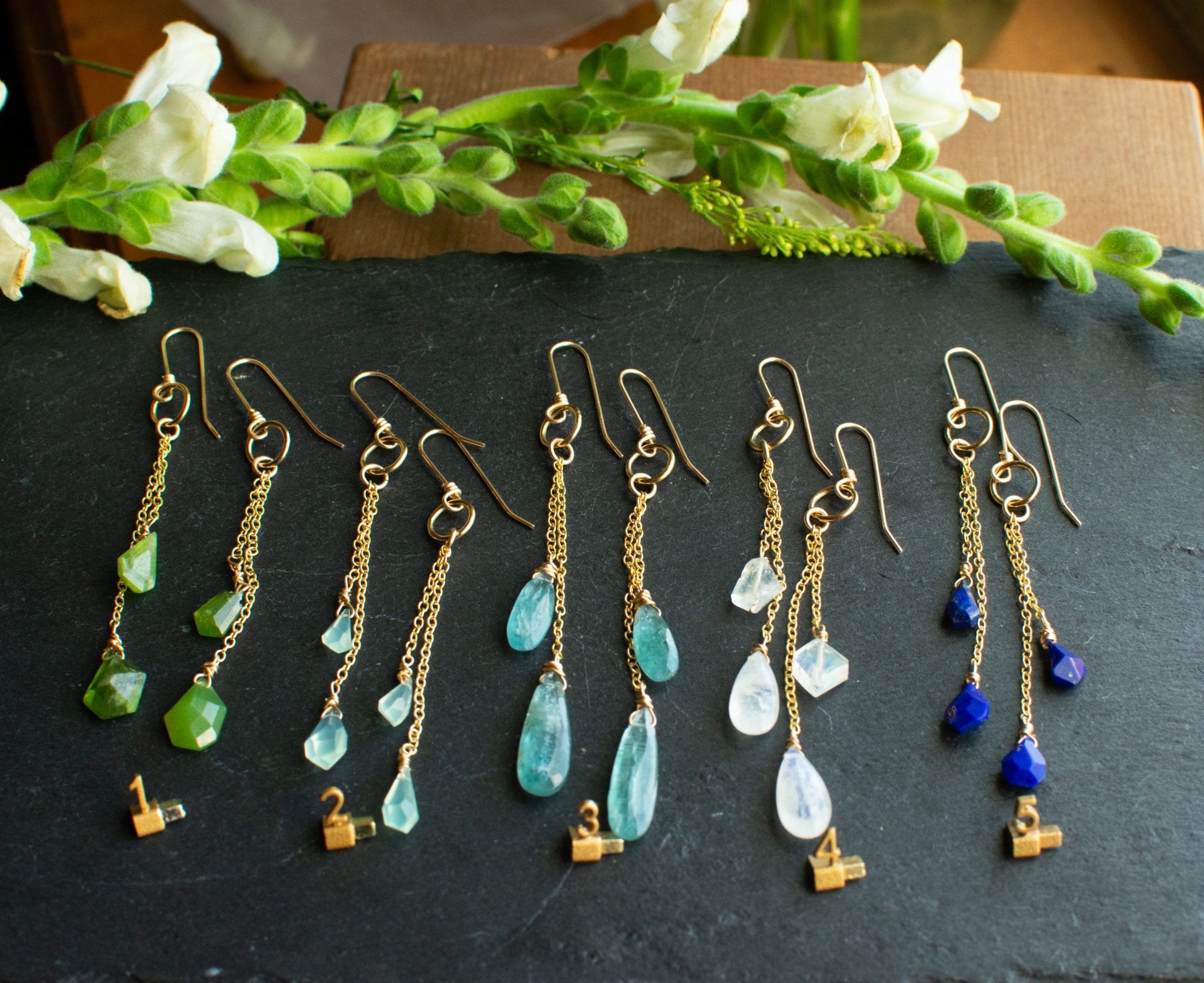 OCEAN PRISM GEM EARRINGS - Fly Free