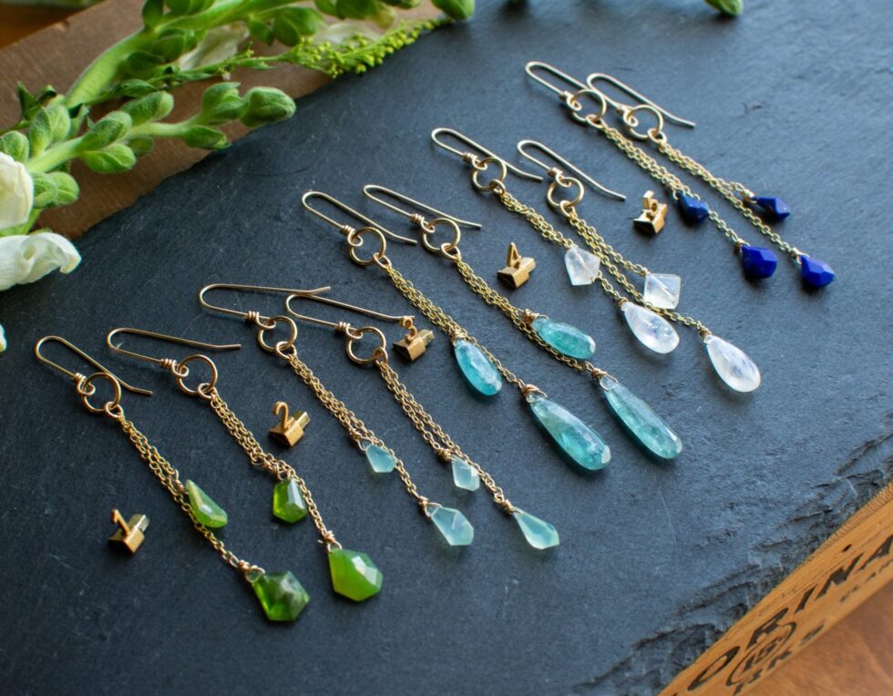 OCEAN PRISM GEM EARRINGS - Fly Free