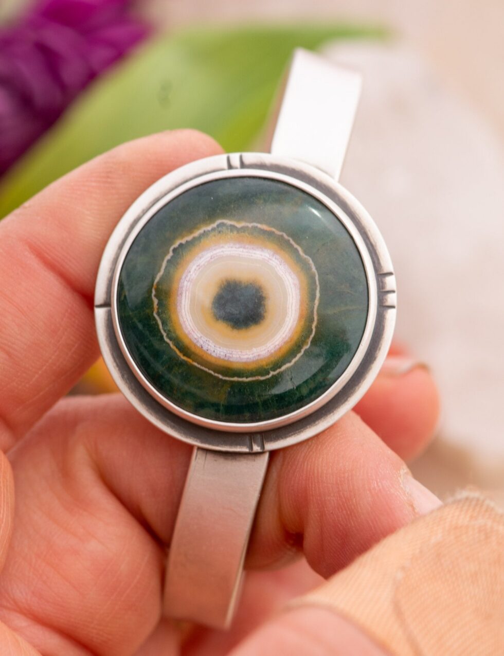 RAWR OCEAN JASPER CUFF - Fly Free