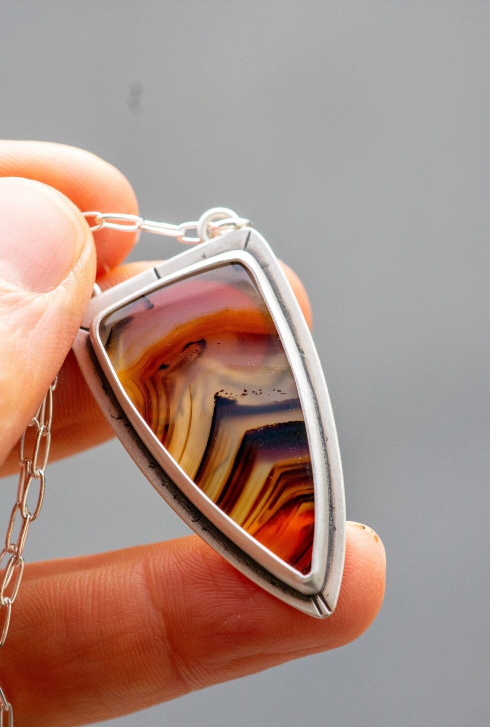 REACHING FOR VICTORY MONTANA AGATE NECKLACE - Fly Free