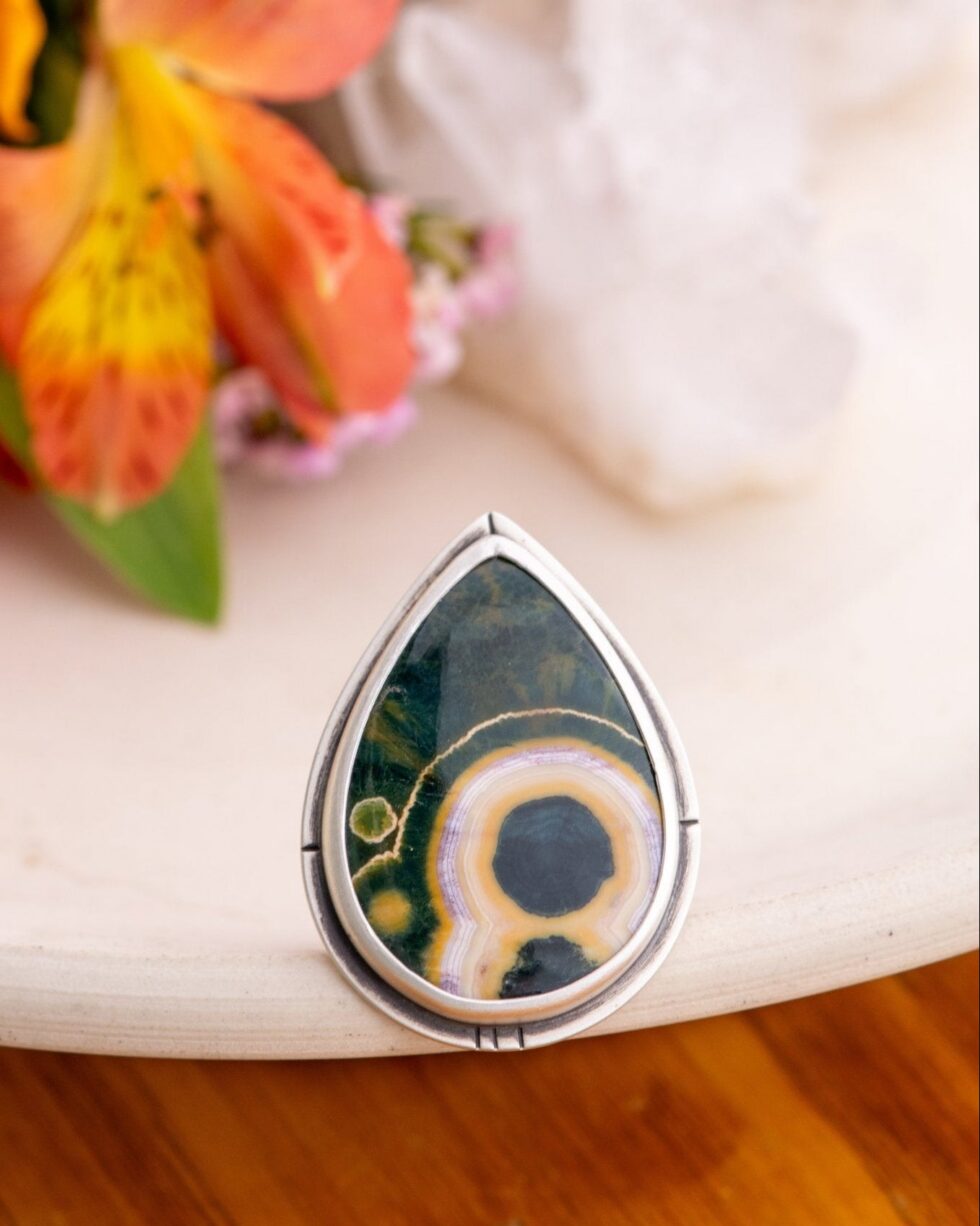 RESOLVE OCEAN JASPER RING - Fly Free