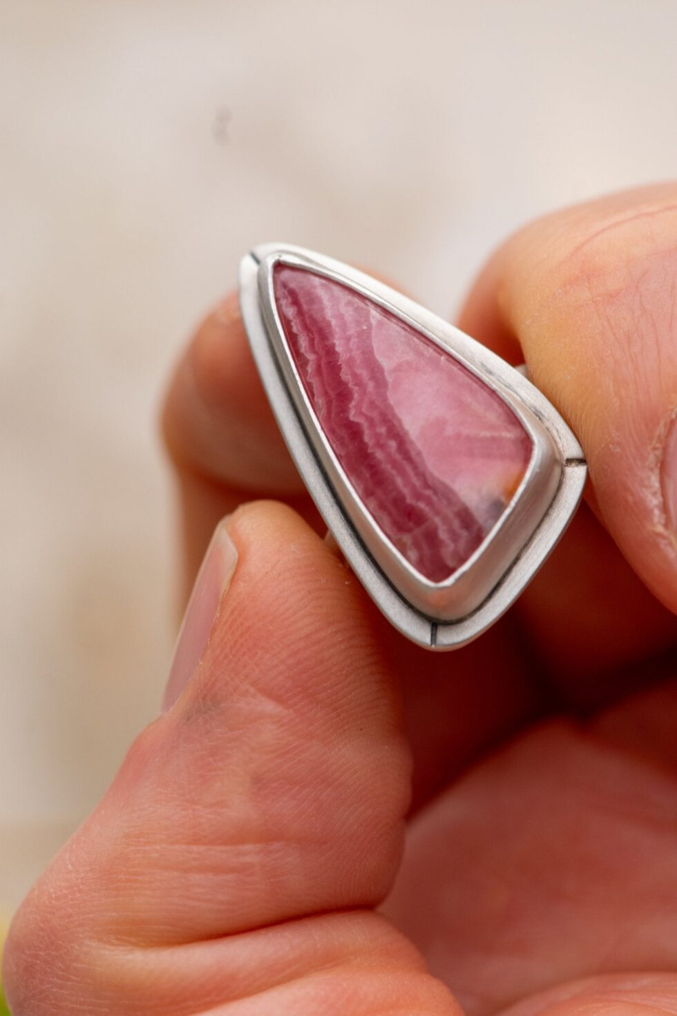 RHODOCHROSITE WILDCARD RING - Fly Free