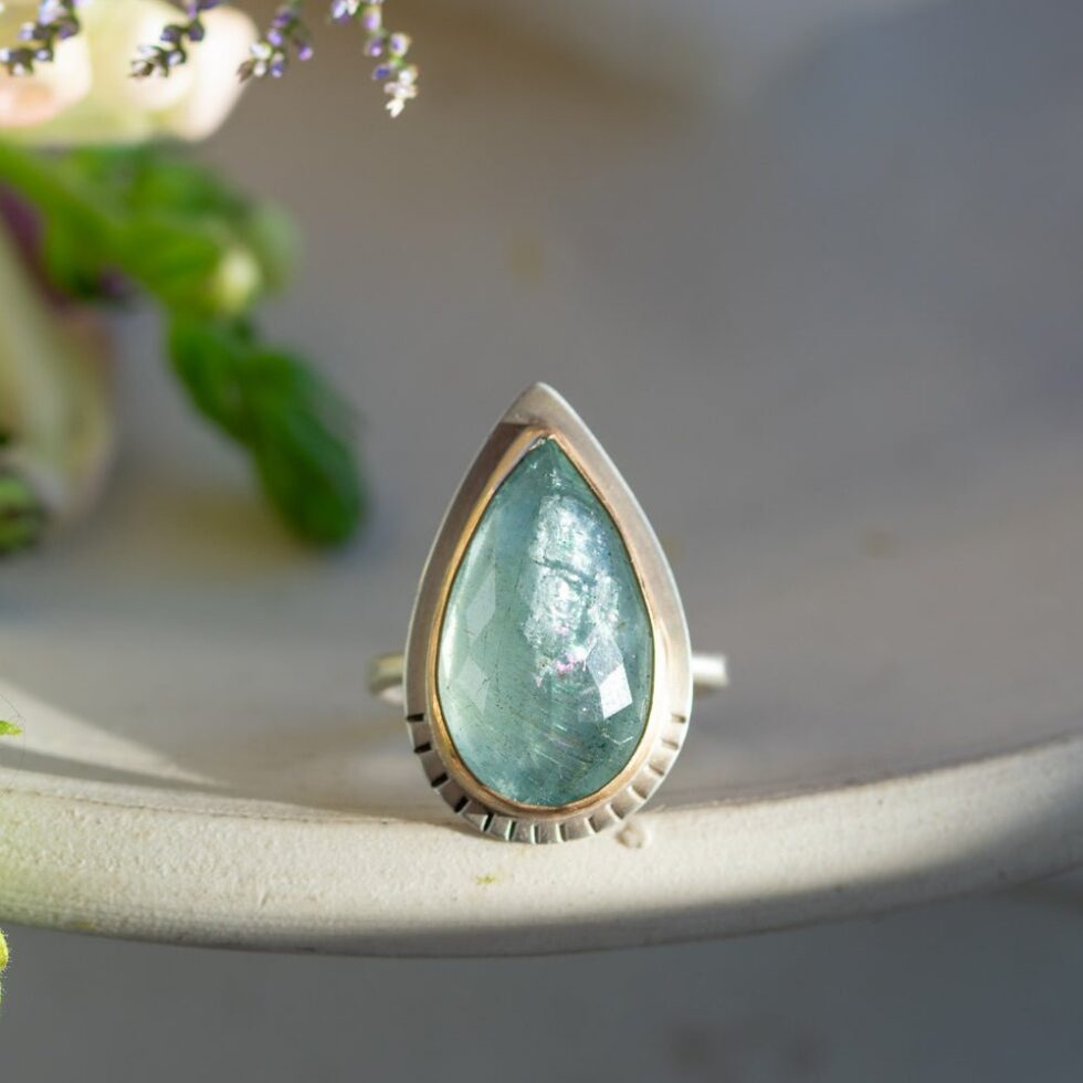 It's hard to catch the magic of aquamarine in one shot so here is a different angle