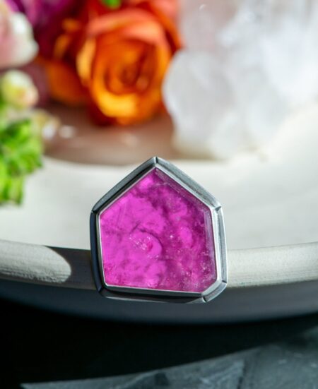 ROOTED PINK TOURMALINE RING - Fly Free