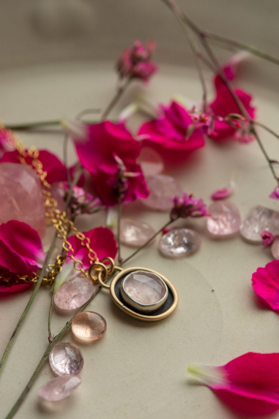 ROSE QUARTZ + MORGANITE - Fly Free