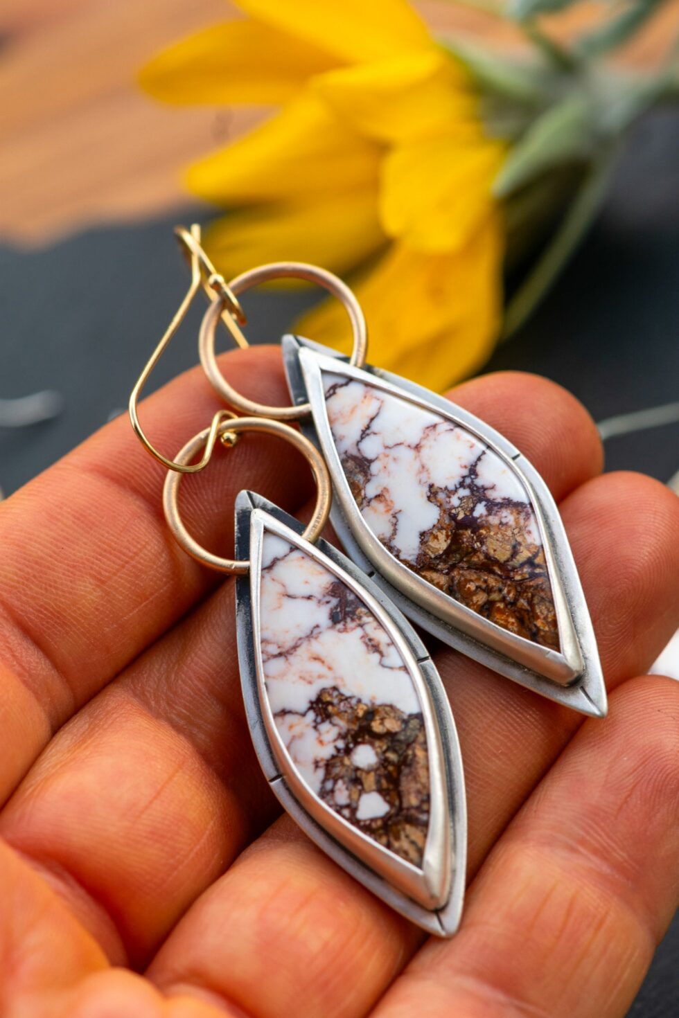 ROWDY MAGNESITE EARRINGS - Fly Free