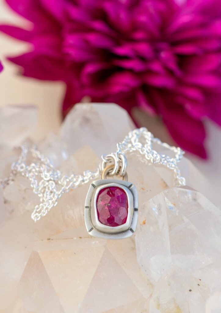 RUBELLITE DELIGHT TOURMALINE NECKLACE - Fly Free