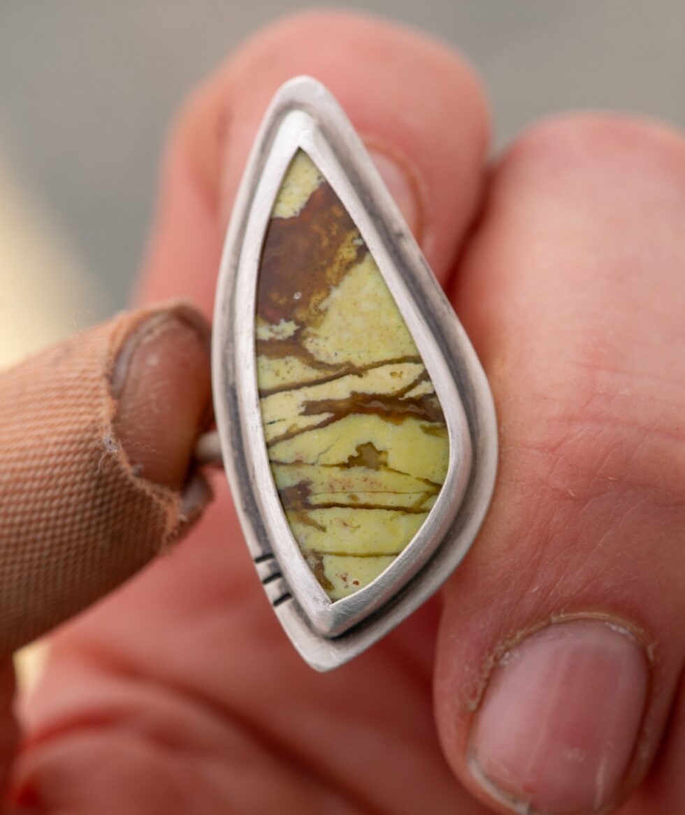 RUMBLING GREEN OPAL RING - Fly Free