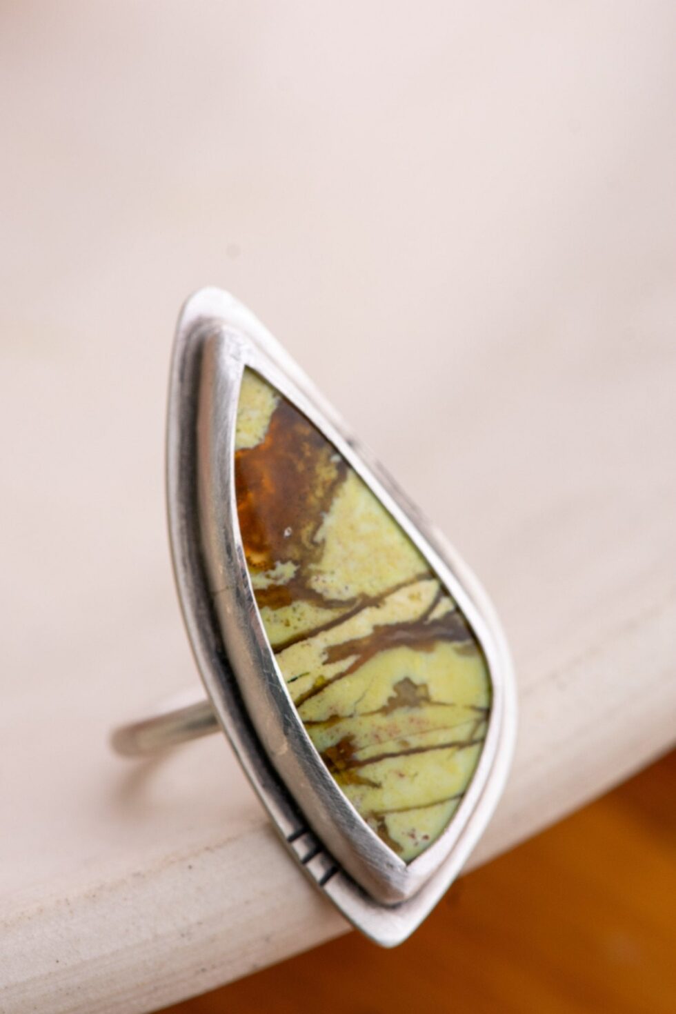 RUMBLING GREEN OPAL RING - Fly Free