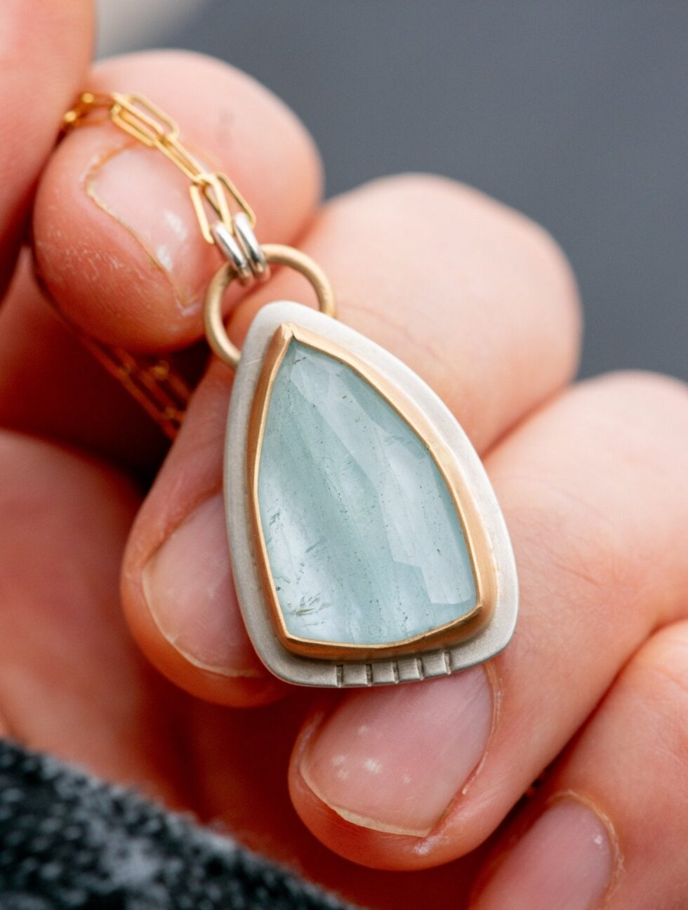 SOMETIMES YOU GOTTA AQUAMARINE NECKLACE - Fly Free