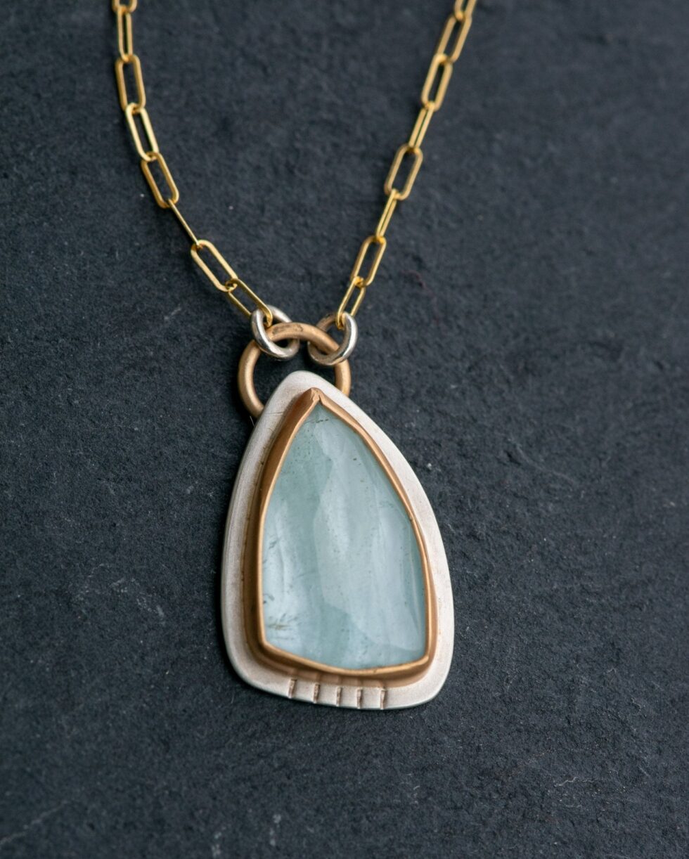 SOMETIMES YOU GOTTA AQUAMARINE NECKLACE - Fly Free