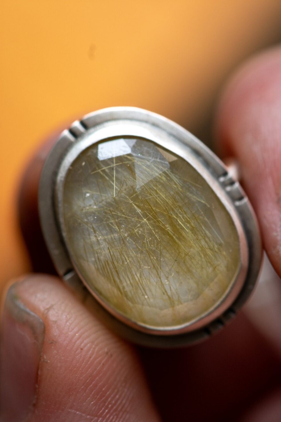 SUNNY RUTILATED QUARTZ RING - Fly Free