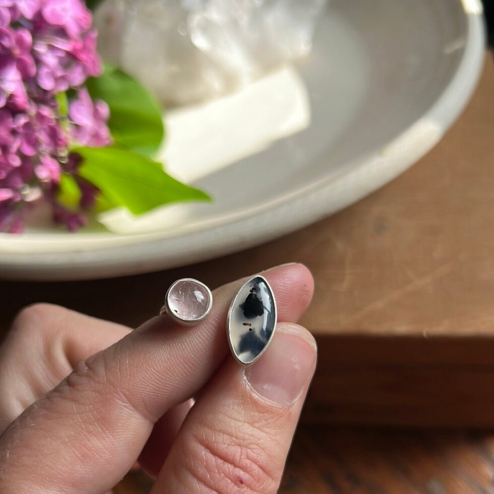 SWEETIE MONTANA AGATE + MORGANITE RING - Fly Free