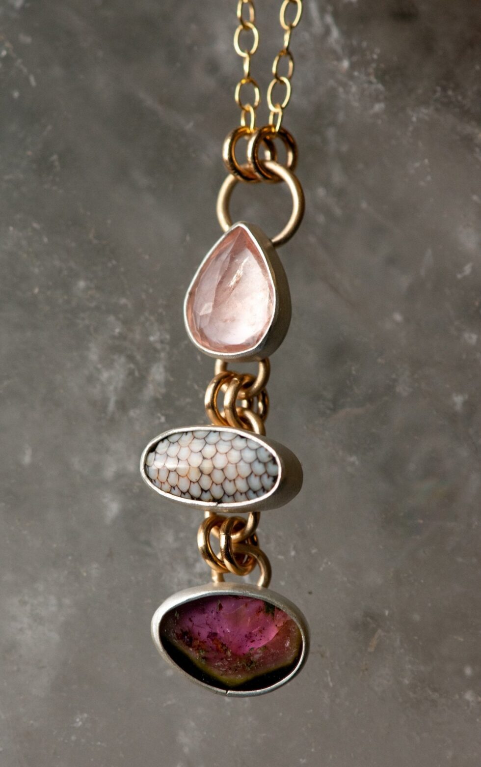 TELL ME A SECRET STONE STACK NECKLACE - Fly Free