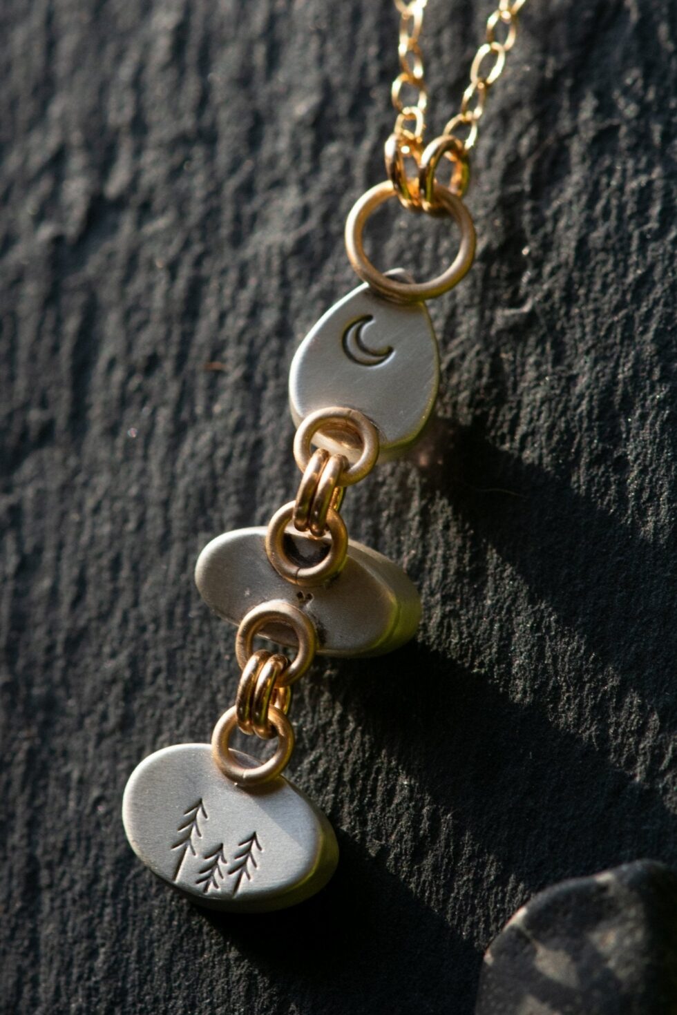 TELL ME A SECRET STONE STACK NECKLACE - Fly Free