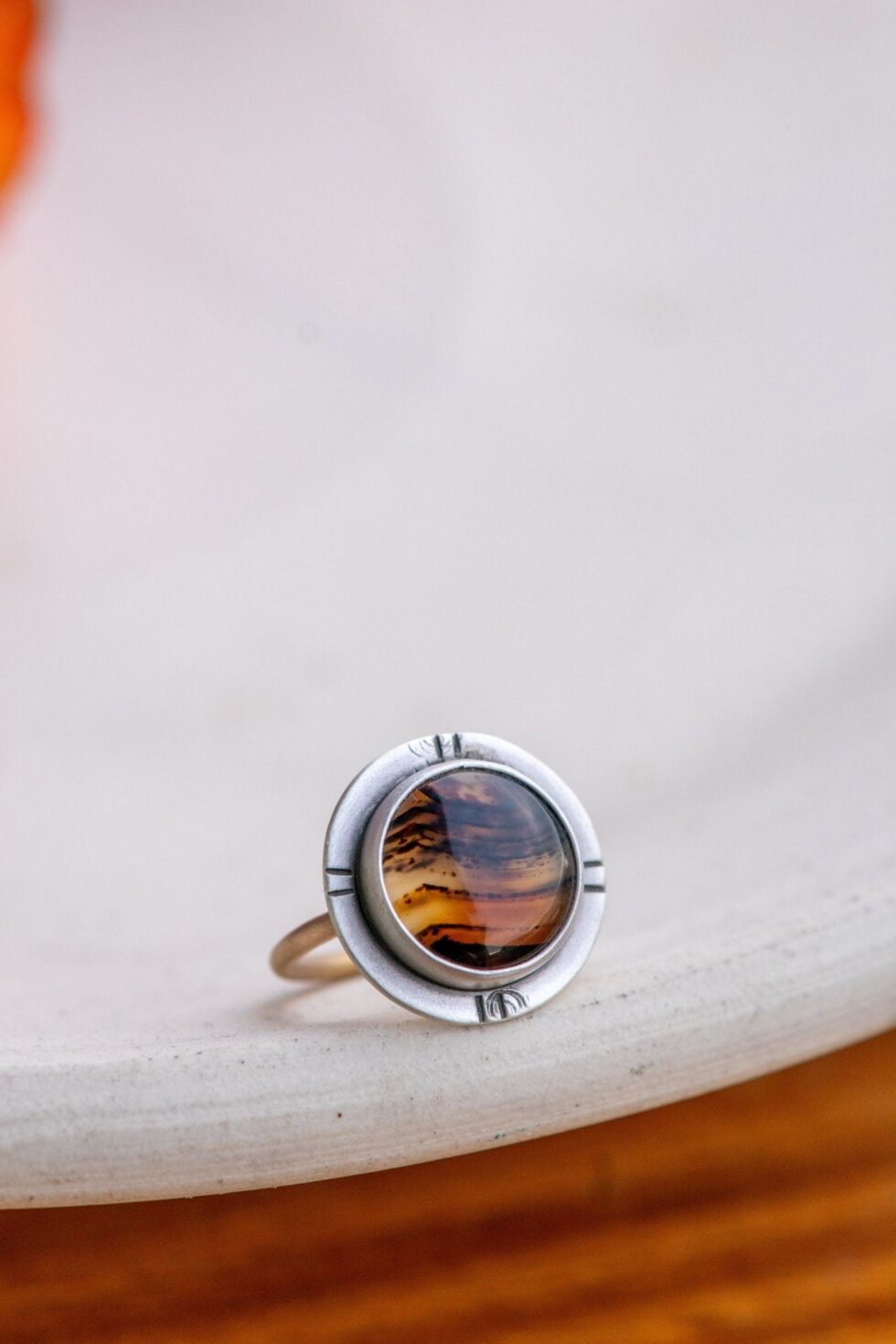 TRAIL CREEK MONTANA AGATE RING - Fly Free