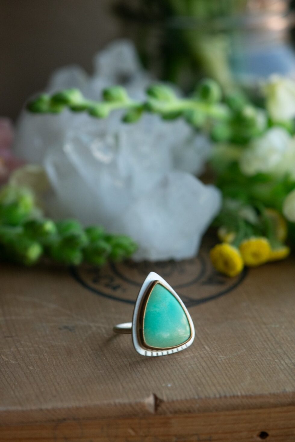 VIRDANT VARISCITE RING - Fly Free