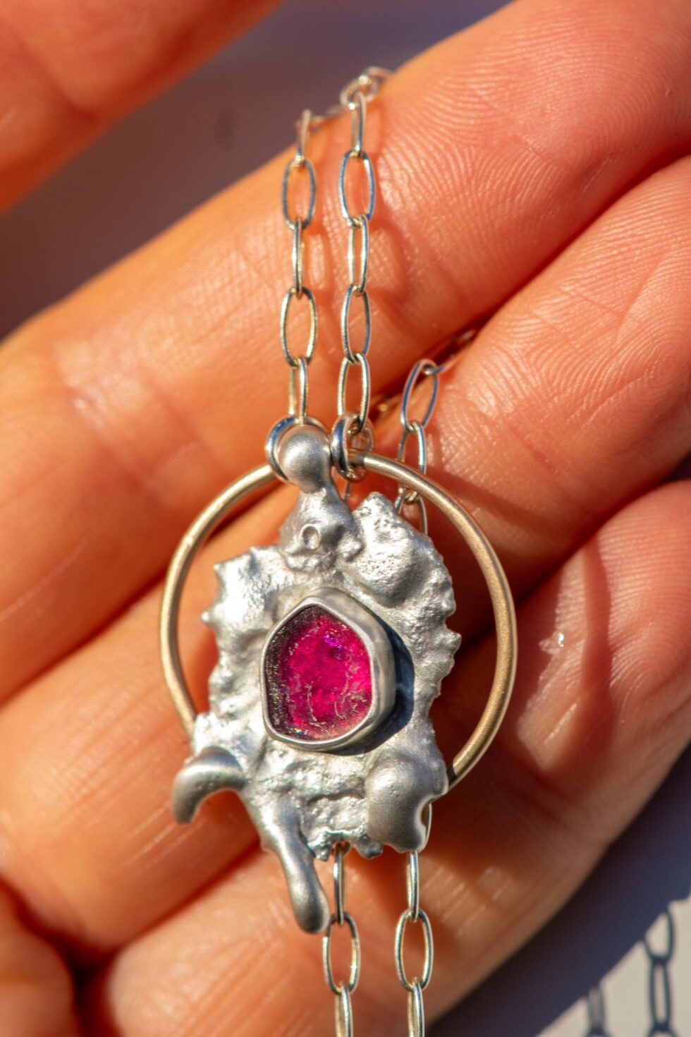 WHERE THE WILD THINGS ARE PINK TOURMALINE NECKLACE - Fly Free