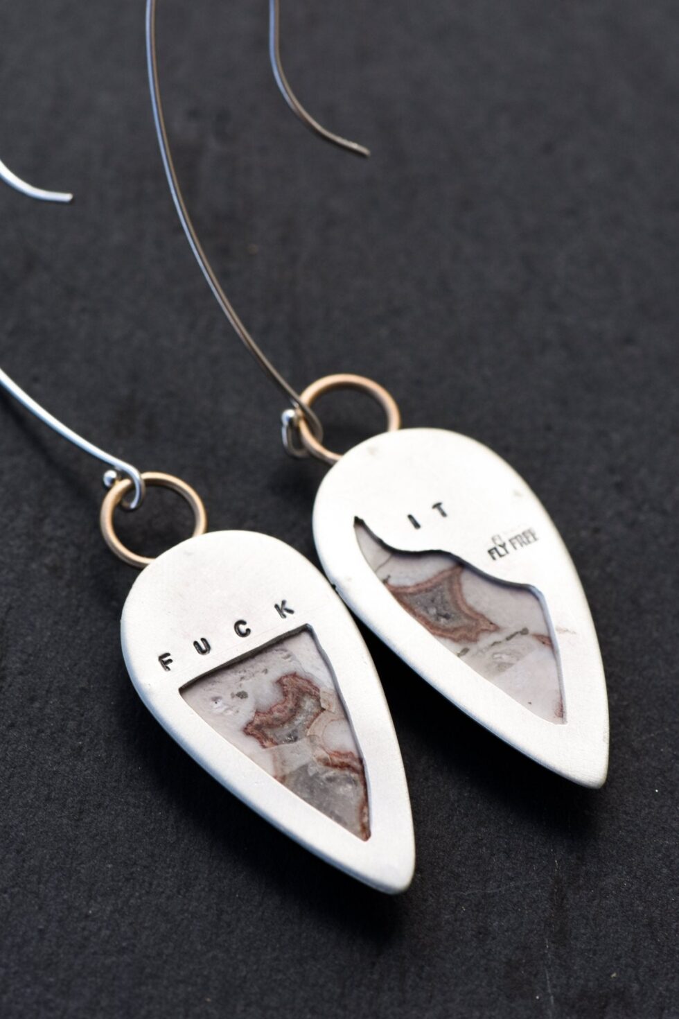 WILDCARD AGATE JASPER COMBO EARRINGS - Fly Free