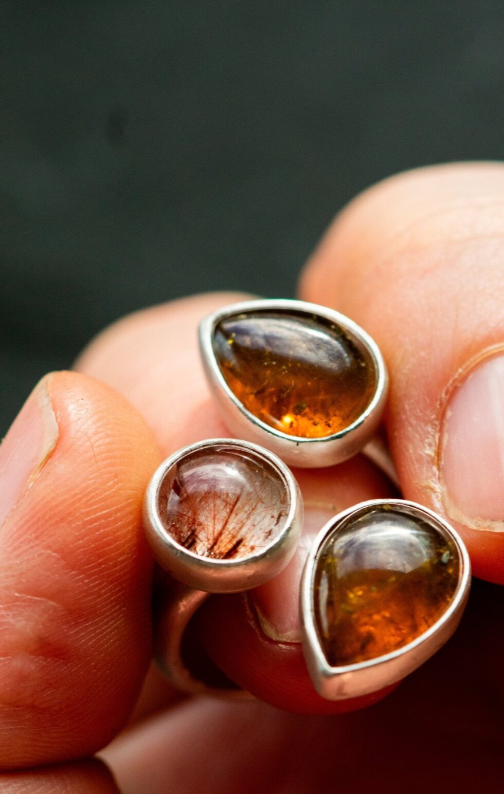 WINGED LIGHT GARNET RING - Fly Free