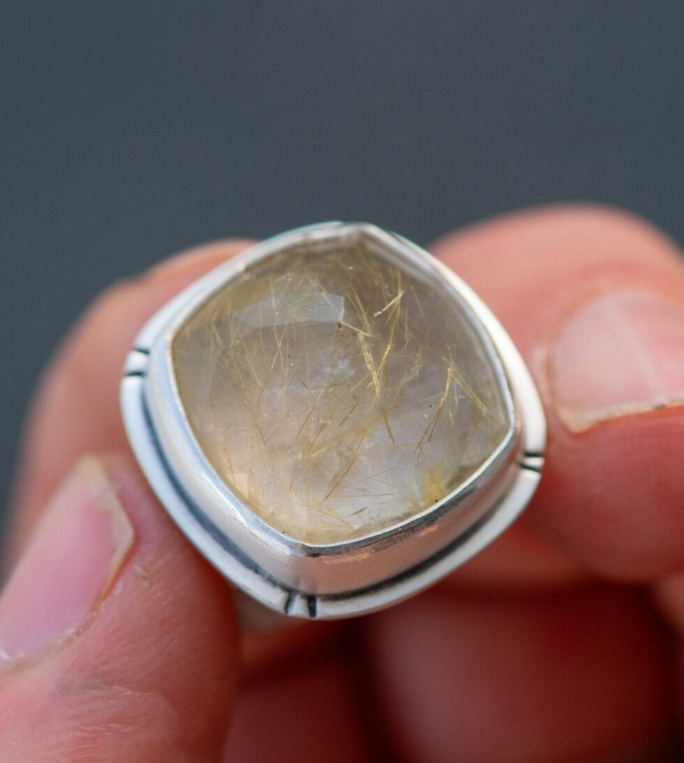 WONDER RUTILATED QUARTZ RING - Fly Free