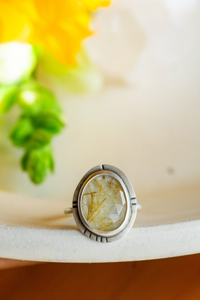 ZING RUTILATED QUARTZ RING - Fly Free