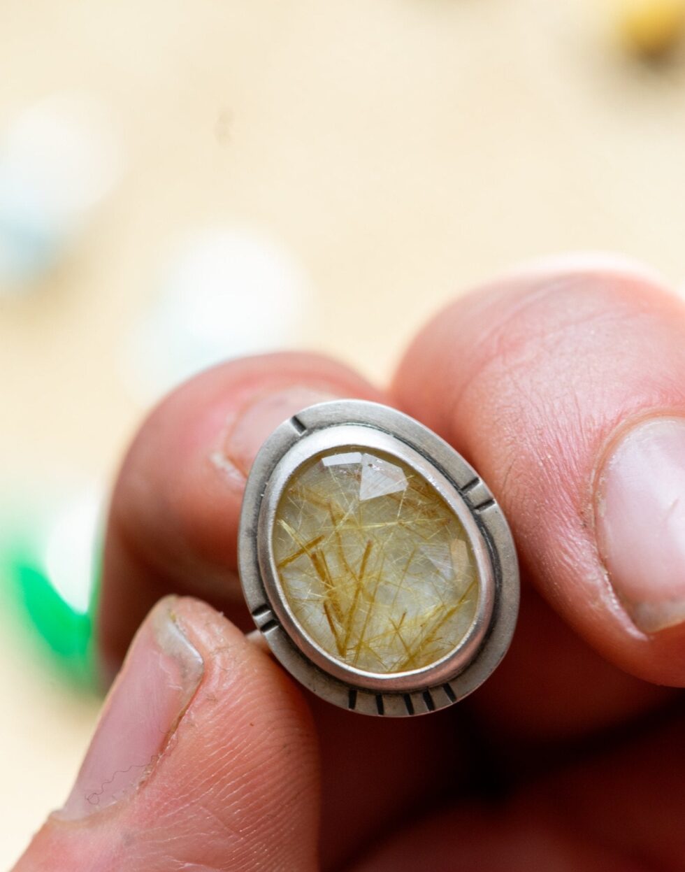 ZING RUTILATED QUARTZ RING - Fly Free